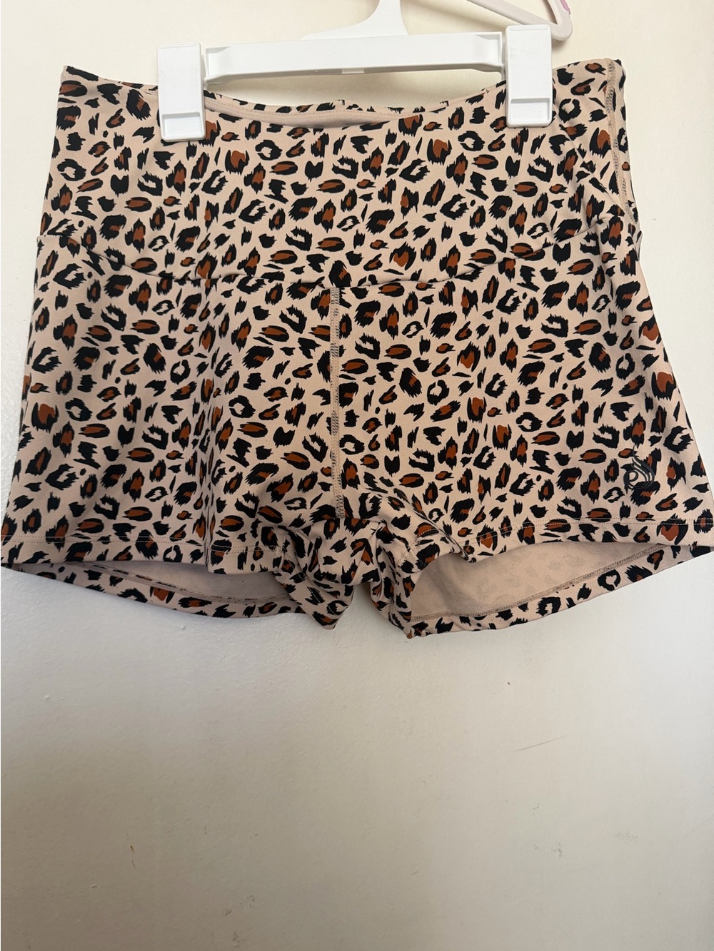Ryderwear Leopard Print Scrunch Bum Workout Shorts XL